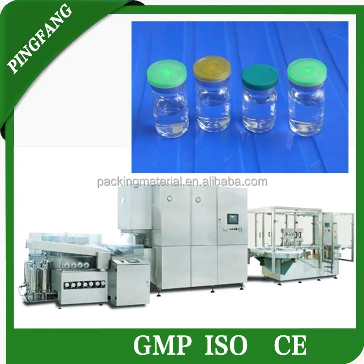KSLX-B Antibiotics Injection Vial Washing Drying Filling Sealing Machine, Glass Vial Filling Production Line