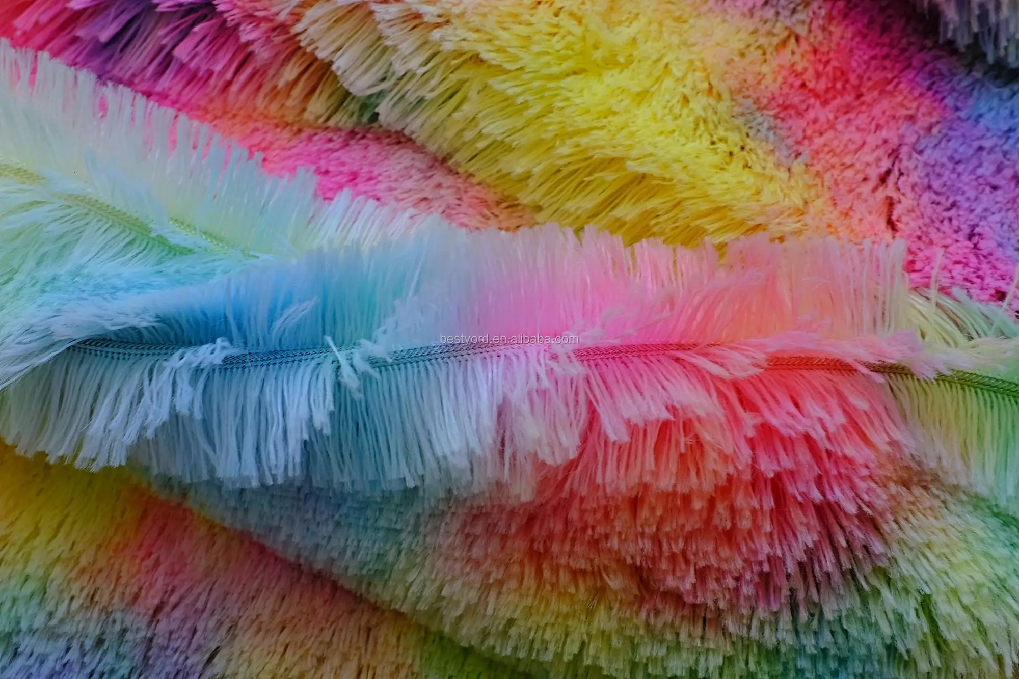 Окрашенная вручную плюшевая ткань