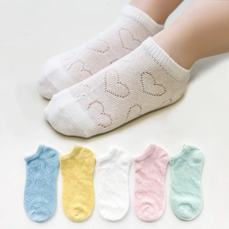 Оптовая продажа от производителя летние тонкие дышащие сетчатые носки из 100% хлопка для детей мальчиков и девочек