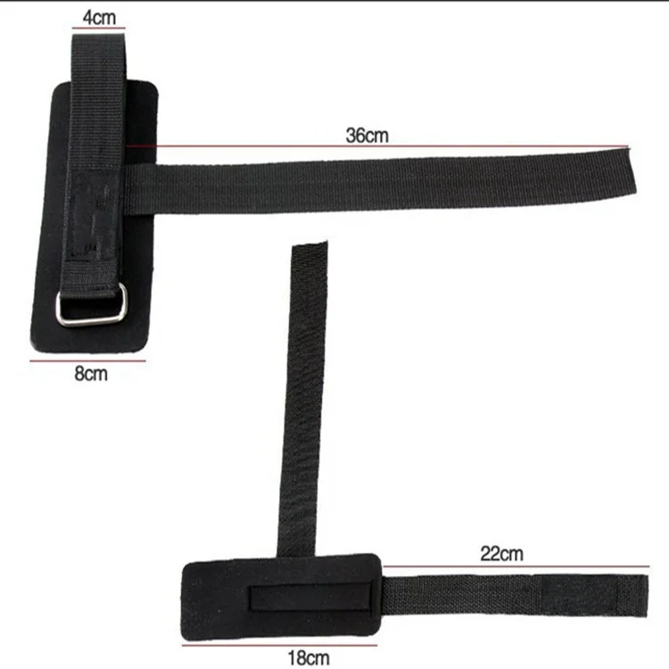 High Quality Pure Color Adjustment Loop Weight Lifting Straps for Strength Training