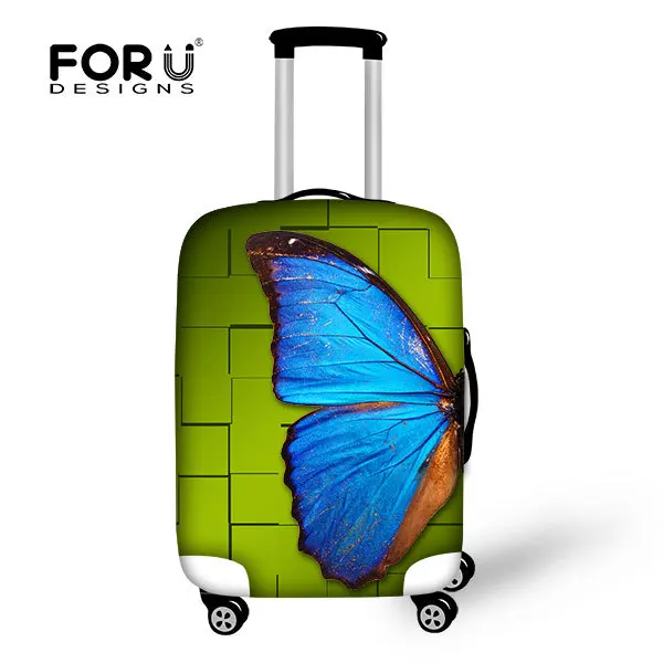 Protective Cover Luggage Suitcase,Protective Luggage Cover printing 3d small animal, butterfly spandex suitcase cover
