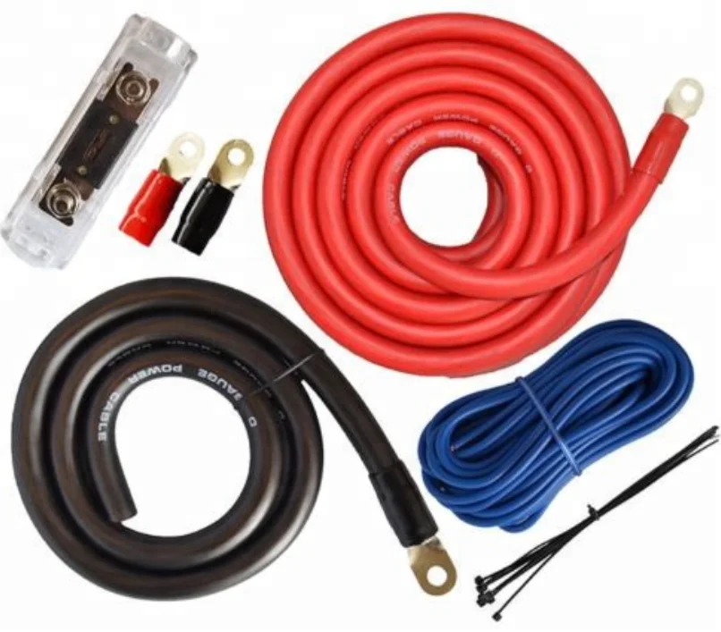 
car audio 0 Gauge Amp Kit Amplifier Install Wiring Power Only 0 Ga Wire 