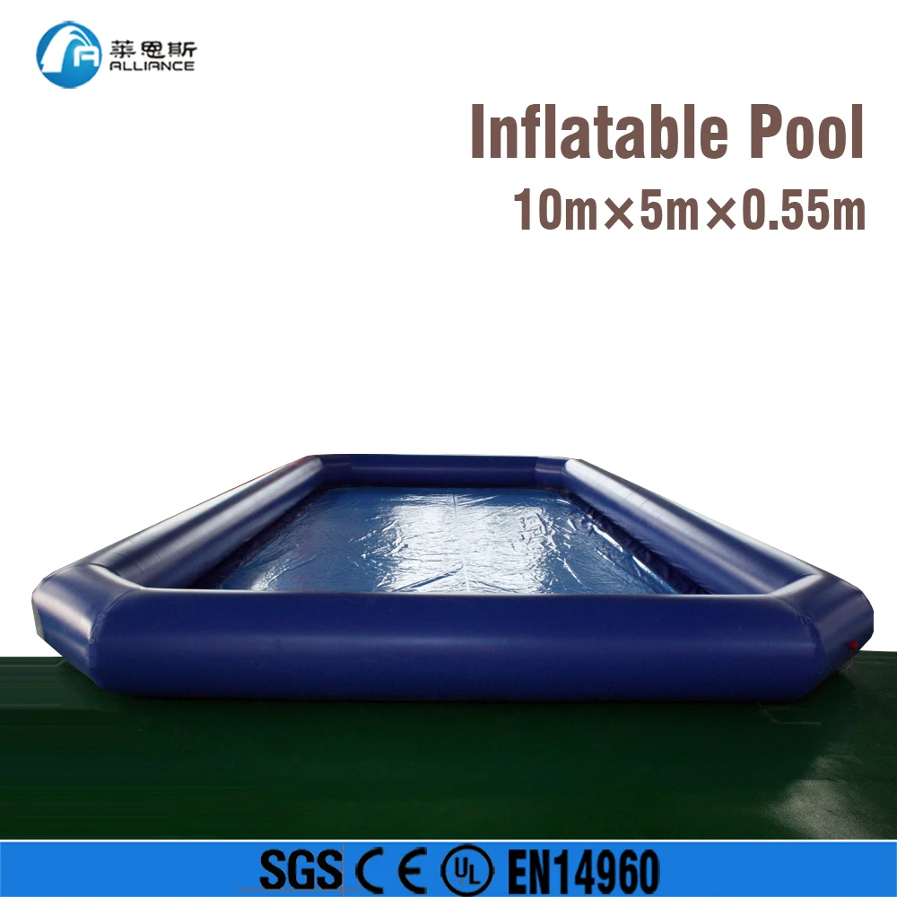 Надувной прямоугольный бассейн надувной водный 10x5x0 55 м для детей