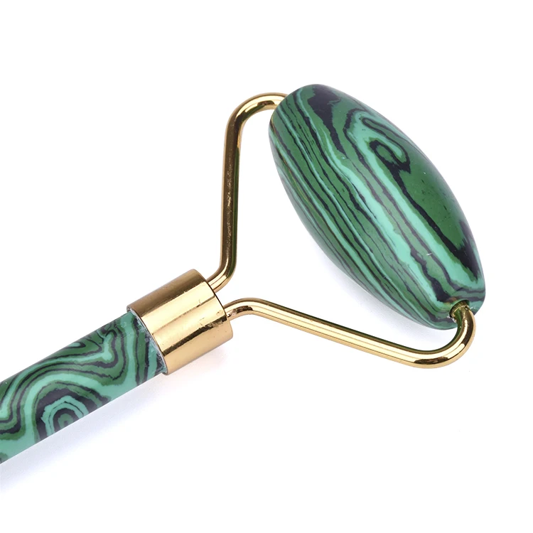 Новые инновационные продукты для красоты и личной гигиены, полудрагоценный нефритовый ролик малахита для ухода за кожей