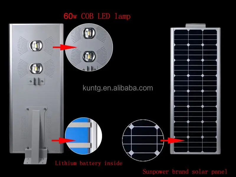 KTG online shopping india solar power system all in one solar led street light with alibaba express turkey
