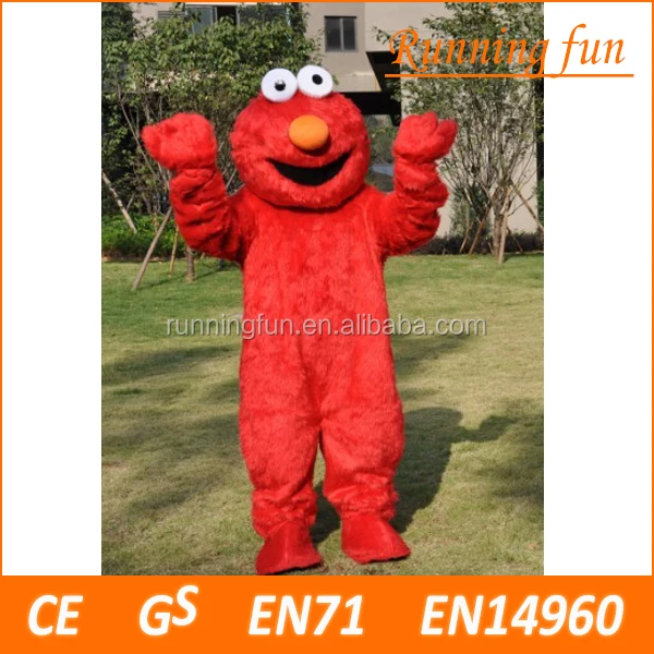 Running Fun CE best design elmo adult mascot costume, red elmo monster mascot costume for sale
