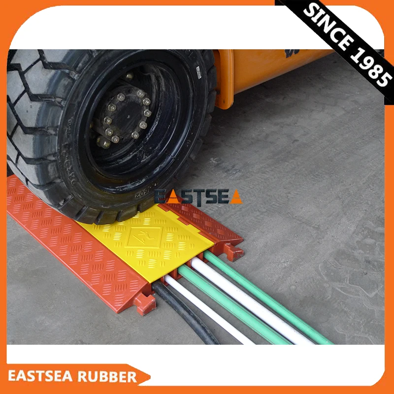 Cable Ramp Rubber Cable Protector Humps 5 Way PU Cable Cross Outdoor