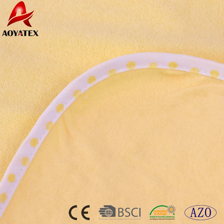 6pack organic bamboo baby washcloths and hooded baby bath towel