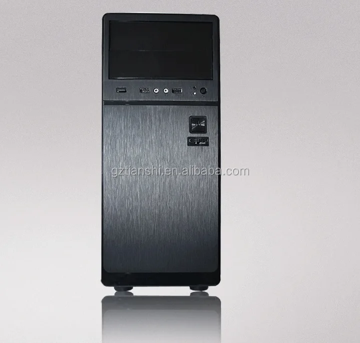 High-end nice design new computer pc case with colorful LED Fan on side panel