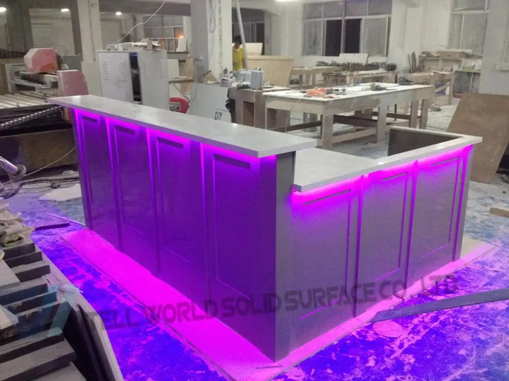 
Casino lit bar counter interactive french style bar counter 