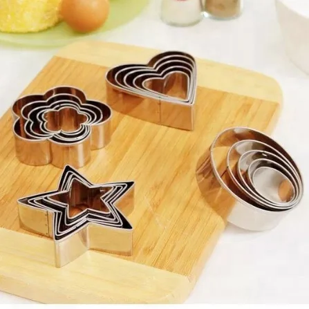 
High quality Amazon Stainless Steel Biscuit Mold Flower Cookie Cutter 