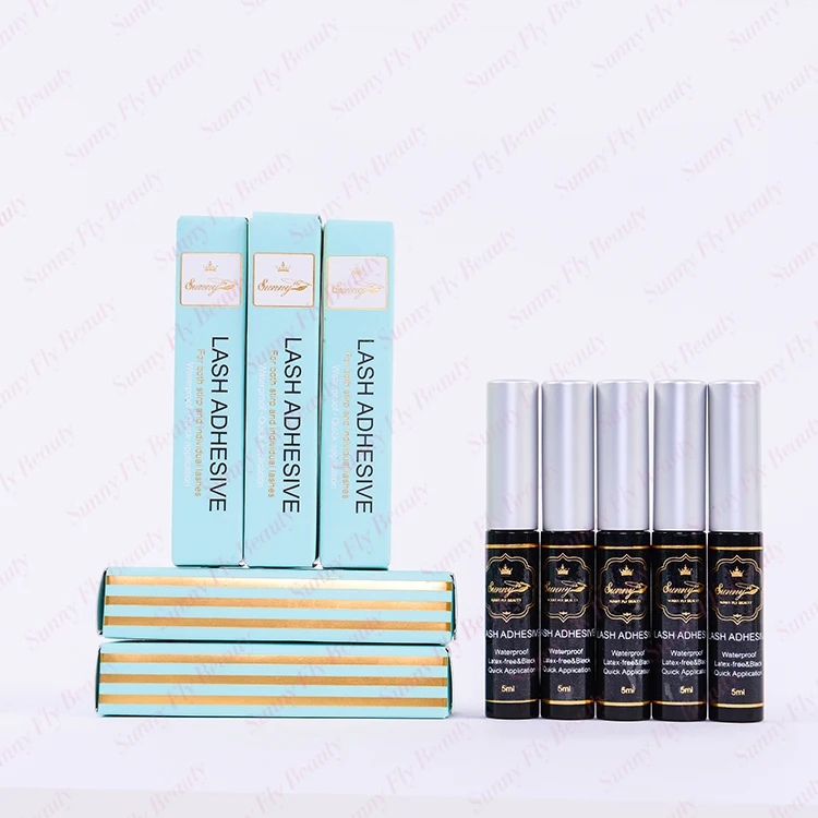 
All kind lady black hot sky cosmetic private label clear korea eyelash glue 