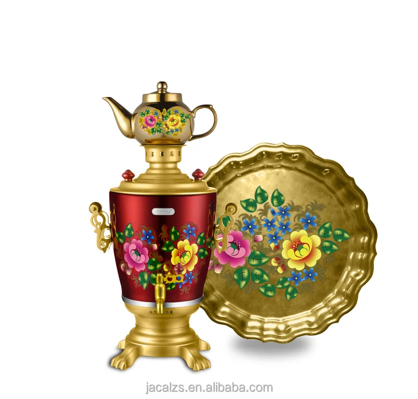 Stainless Steel Electric Turkish Samovar Tea Maker 110V