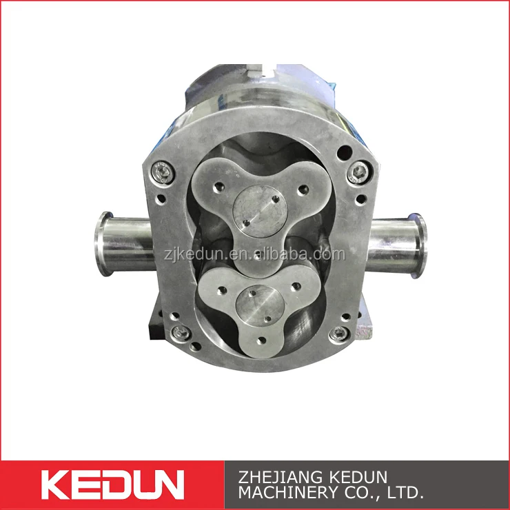 Manufacturer Sanitary stainless steel food grade rotary lobe pump for high viscosity liquid