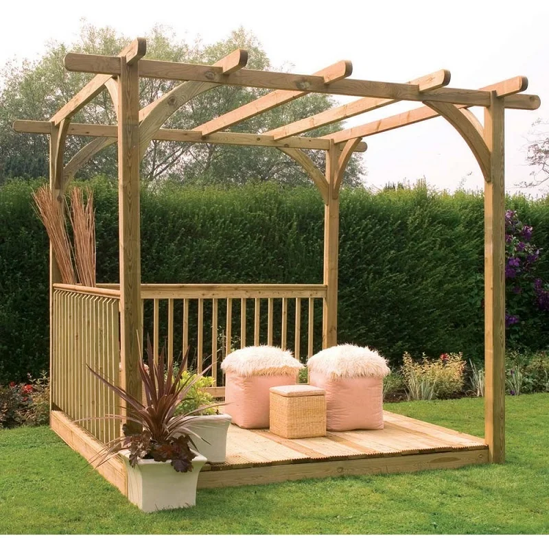 Best sell wooden shade pergola gazebo with cheap price