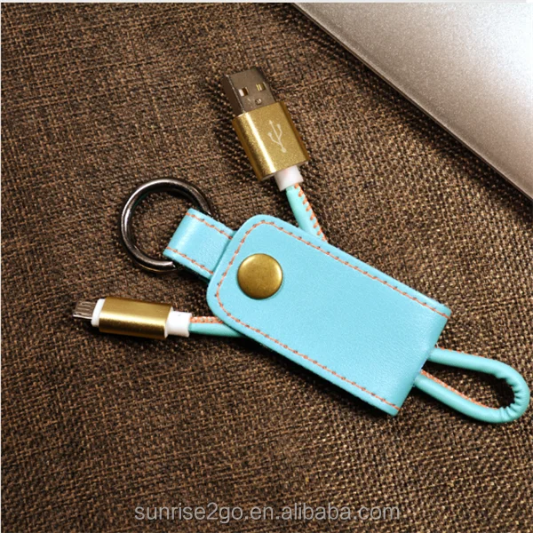 Awm 2725 Usb Data Cable Leather Micro Usb Cable Charging Cable Key Chain