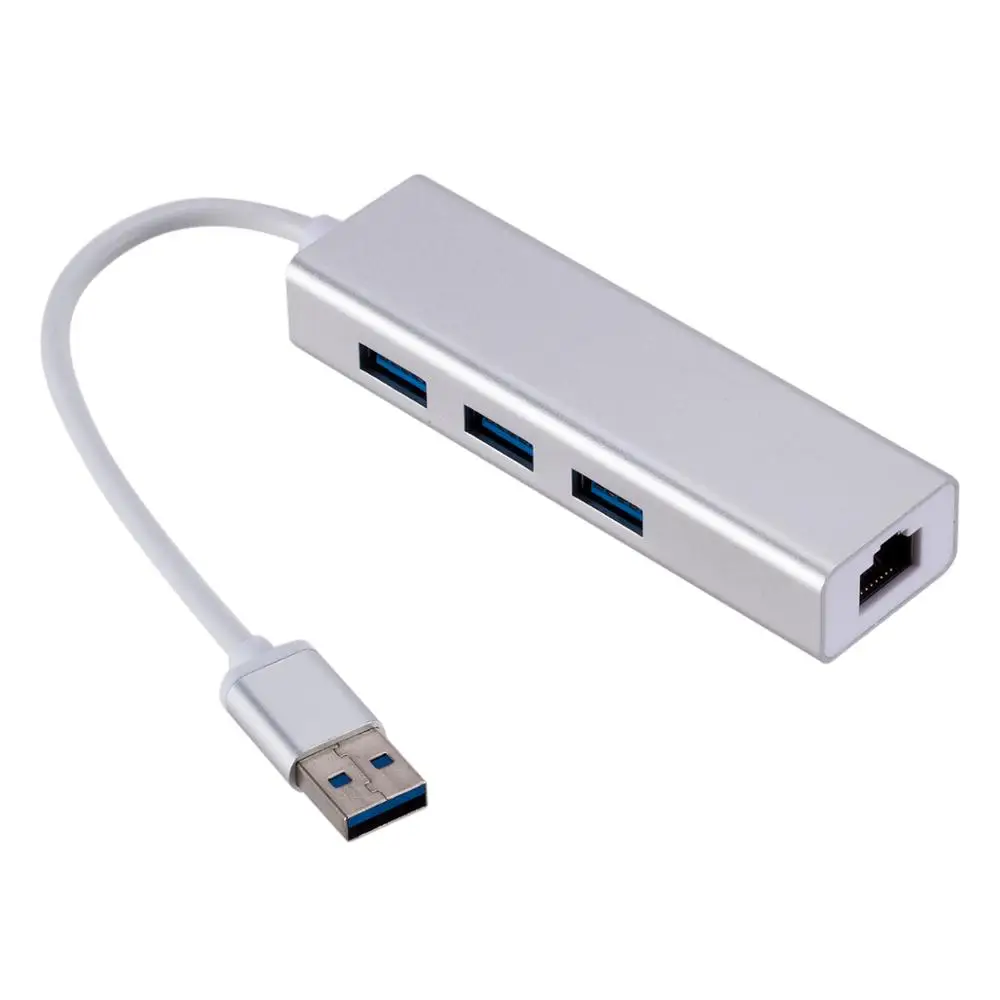High quality usb 3.0 hub to Ethernet Rj45 Lan Adapter USB 3.0  usb hub  Network Card