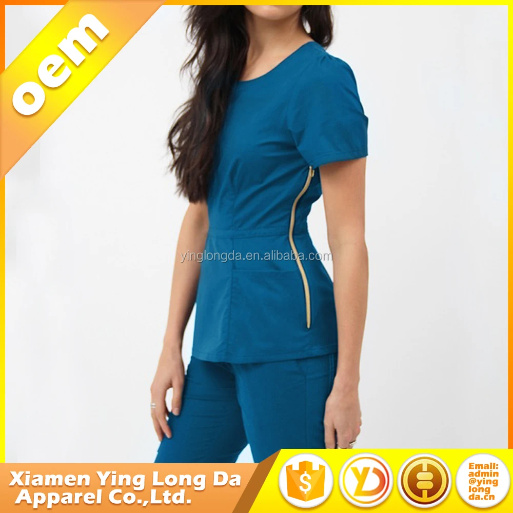 Customized new style nurse hospital uniform