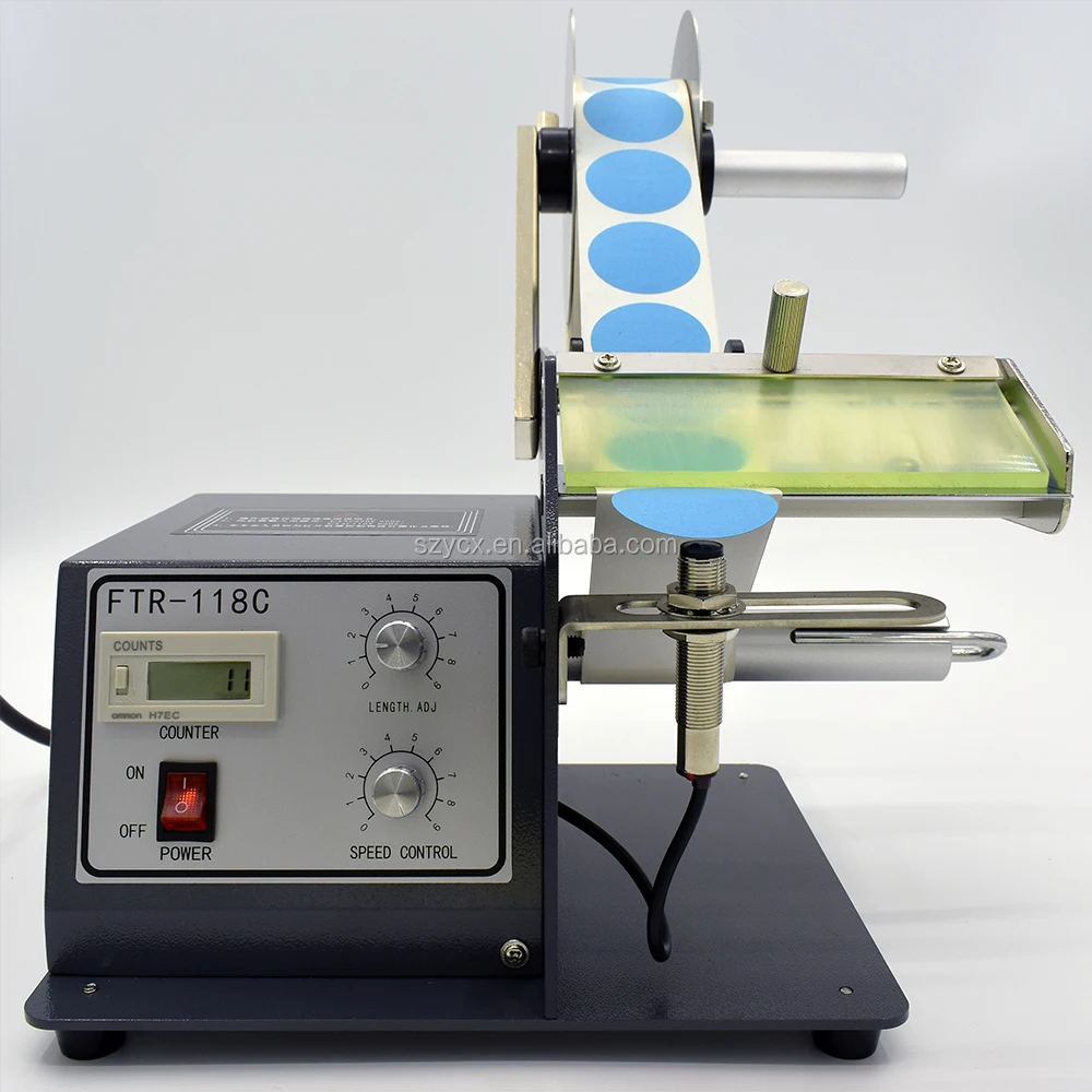 118C Automatic Transparent Label Dispenser Sticker Separator Machine