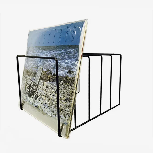 Top sale Record turntable display rack metal stand for vinyls