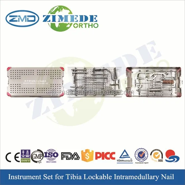 Большеберцовой запираемый интрамедуллярного ногтей набор хирургических инструментов
