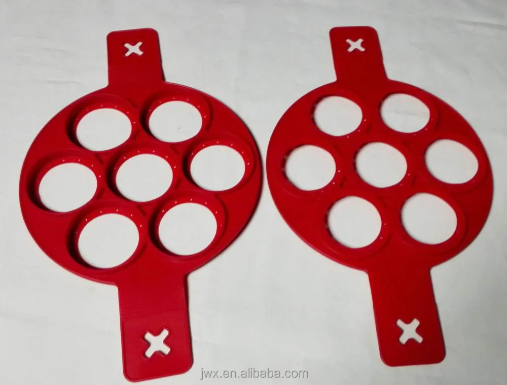 silicone Pancake Molds Ring Fried Egg Mold Reusable Non Stick Pancake Maker Egg Ring Maker