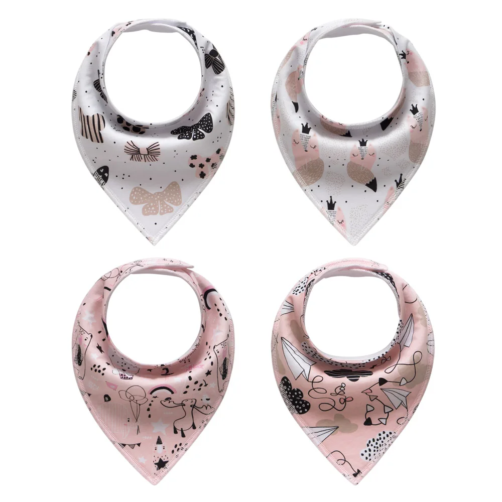 
2021 new arrival BSCI manufacturer baby teething organic drool bibs 