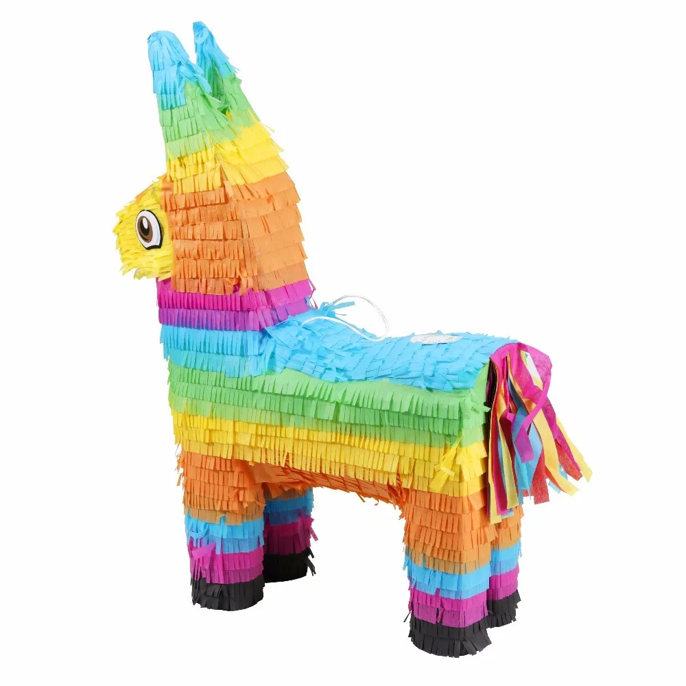 Colourful pinata donkey rainbow pinata for kids