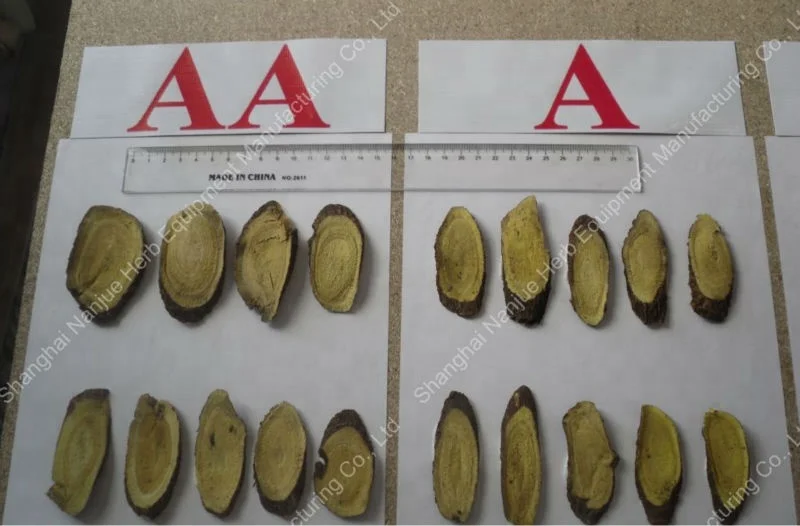 herb root slicing machine licorice cutting machine