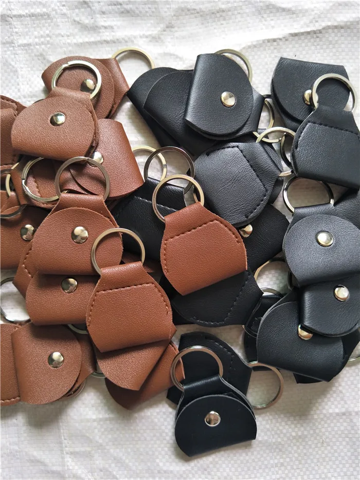 PU Leather Key Chain Guitar Picks Holder bag soft Case