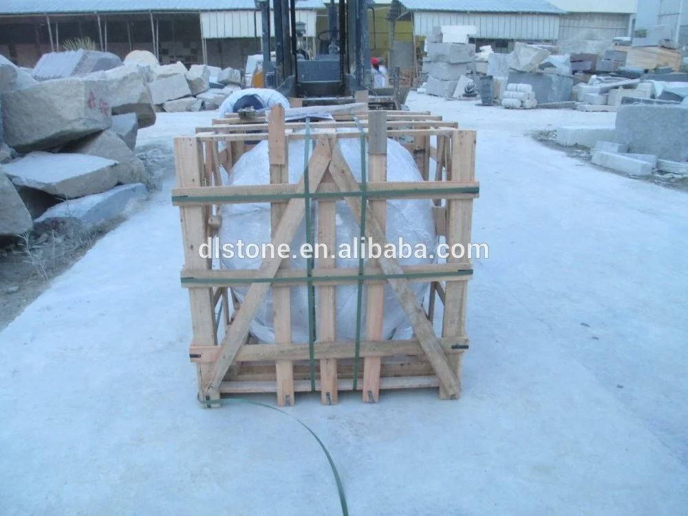 Large Rotating Red Granite Ball Fountain