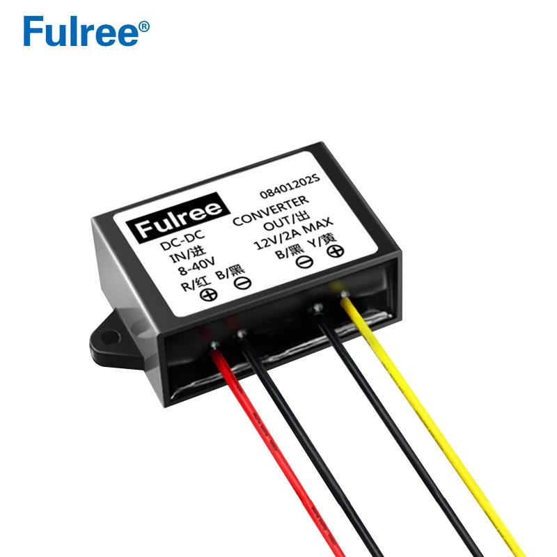 12V 19V 24V (8-40V) to 12V 1A 2A 3A DC-DC Automatic Buck Boost Voltage Regulator Stabilized 12 Volt Stabilizer Regulated Power