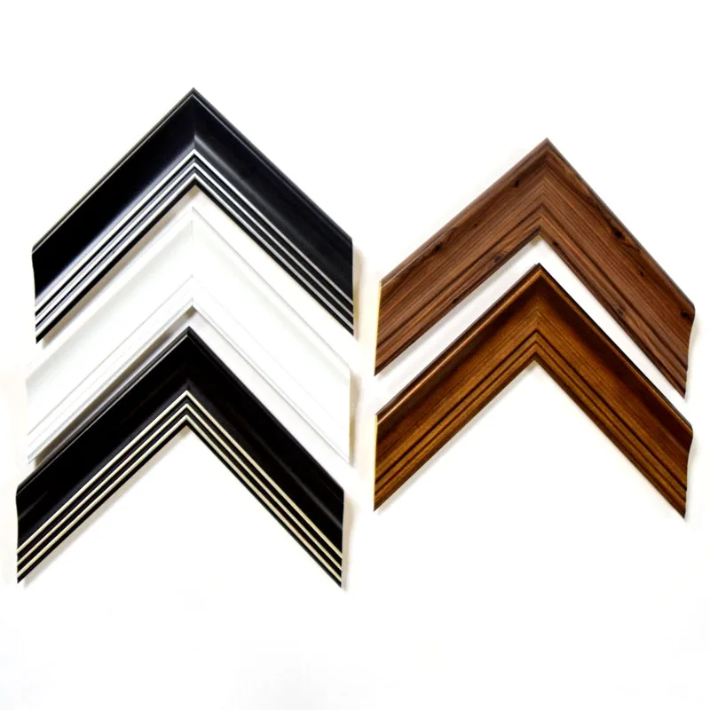 
Plastic Black and Silver Decorative Picture Framing Moulding Supplies 