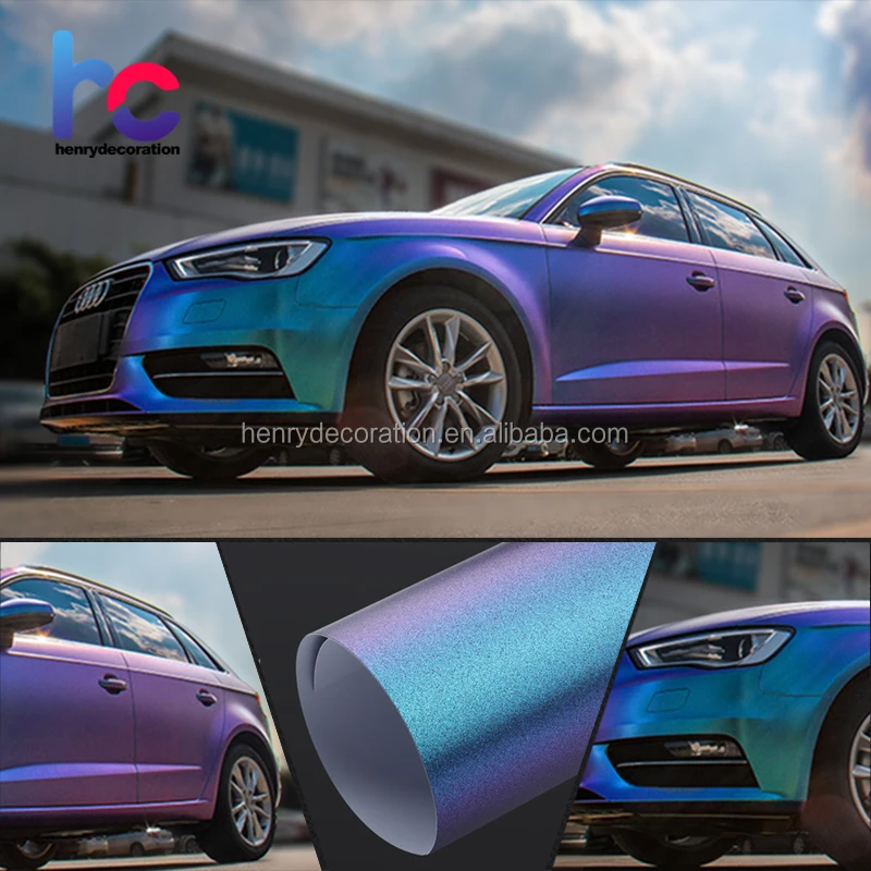 Super Shiny Color Changing Pearl White Chameleon Holographic Car Vinyl Wrap