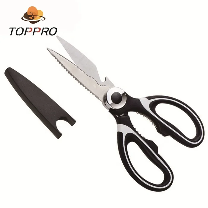 
Home stainless steel clever multifunction professional laser Seafood shrimp/crab scissors kitchen scissors shears set multi 