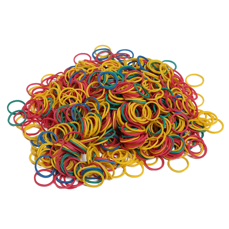 High quality durable mix color elastic natural rubber band for money and any purposes 0.6 Inches in Diameter rubber band