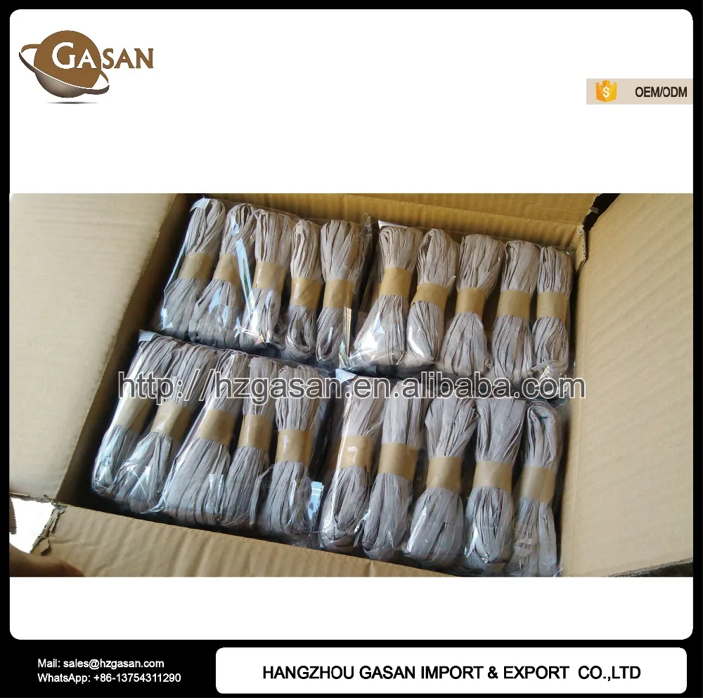 
Hot Sale 50m/bundle Paper Raffia Yarn For Crochet 