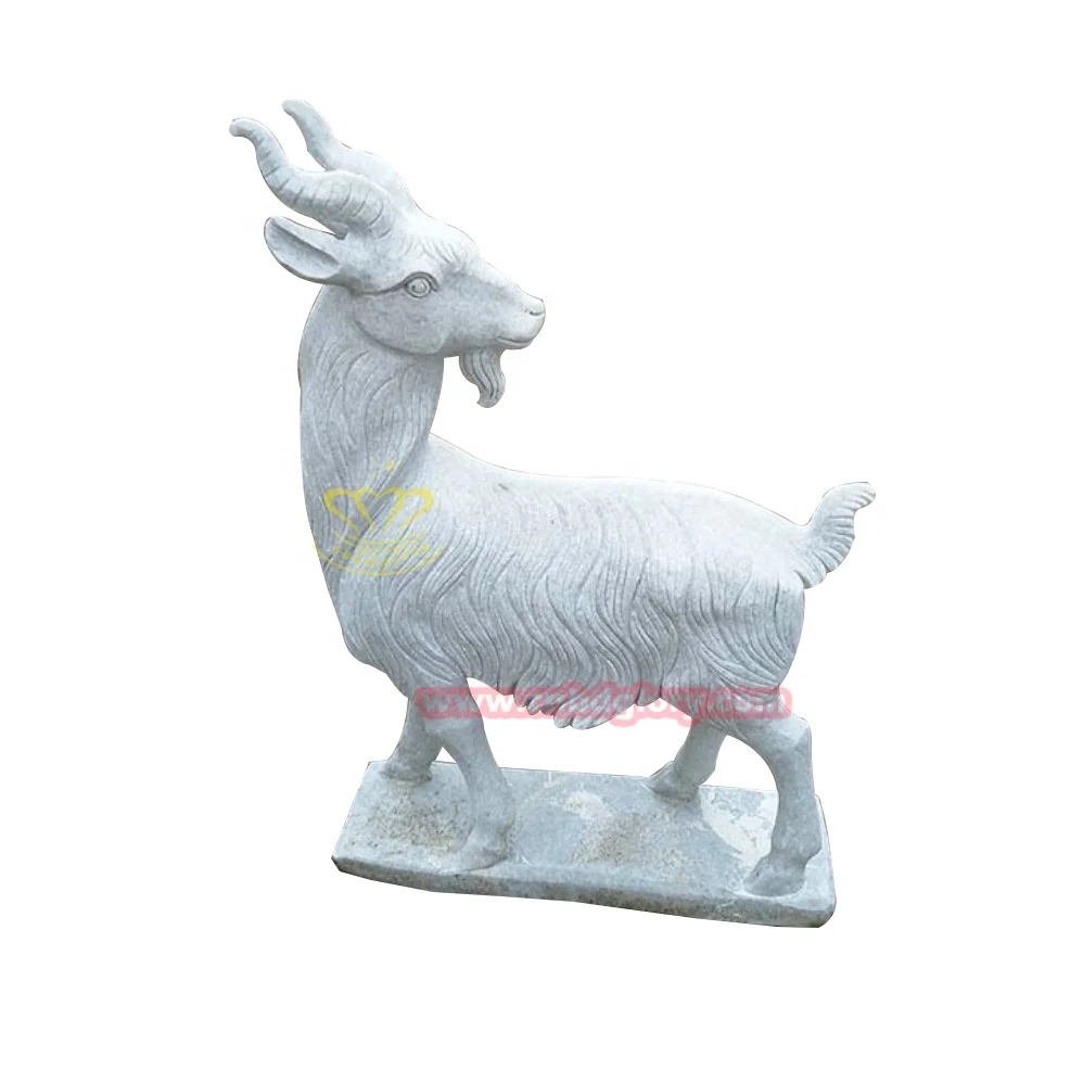 Farm Garden Street Landscape Design stone art animal sculpture decoration High Quality Granite Goat Statue