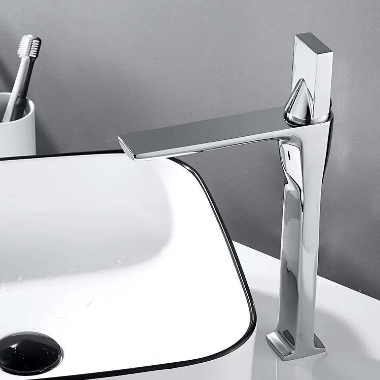 Factory product copper bathroom basin faucets cold and hot water mixer basin tap