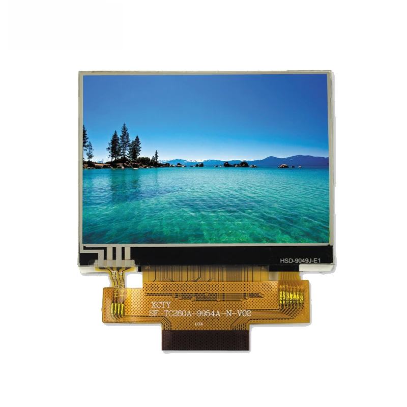 IPS 2.6 inch Landscape 480*320 resolution R61531 driver IC MPU 8/16BIT interface TFT LCD display with resistive touch screen