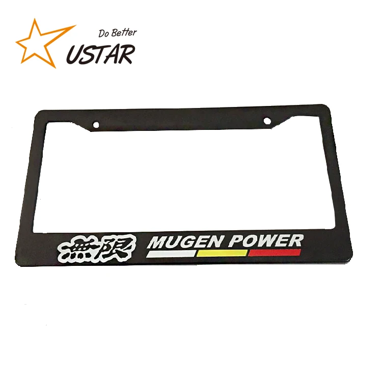 
Custom Plastic Printing Car License Plate Frame Licenses Plate Cover Holder 