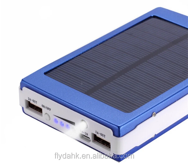 Portable power bank 10000mah solar power bank for smartphone