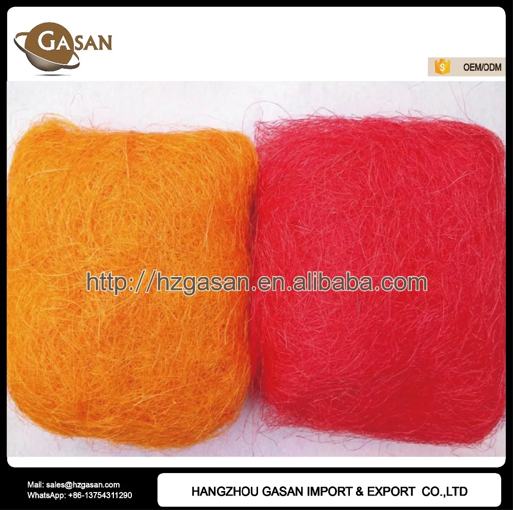 1kg/bag Eco-Friendly Colored Natural Sisal Fiber