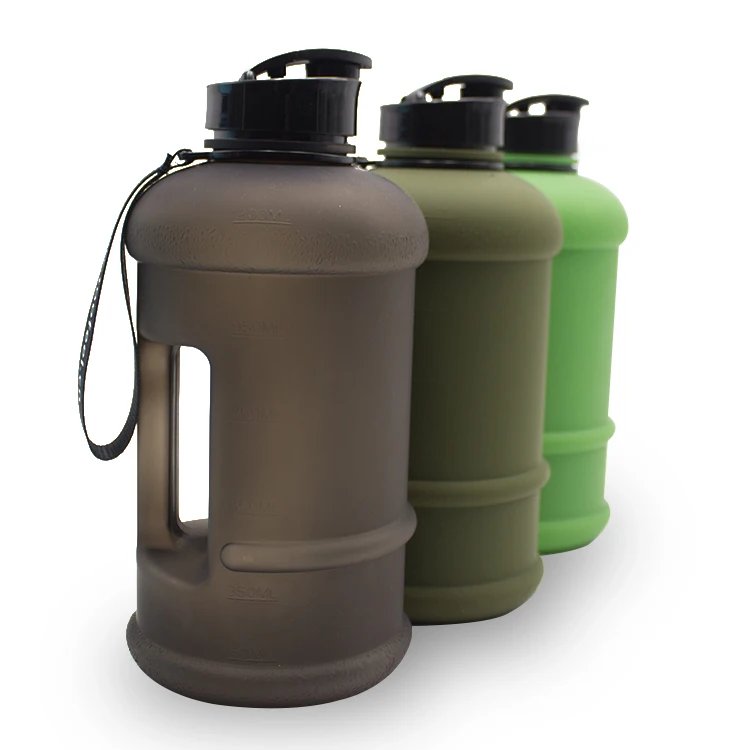 2.2L army green water drinking bottle jug with handle Jug Container outdoor sports gym car travel use portable leakage proof