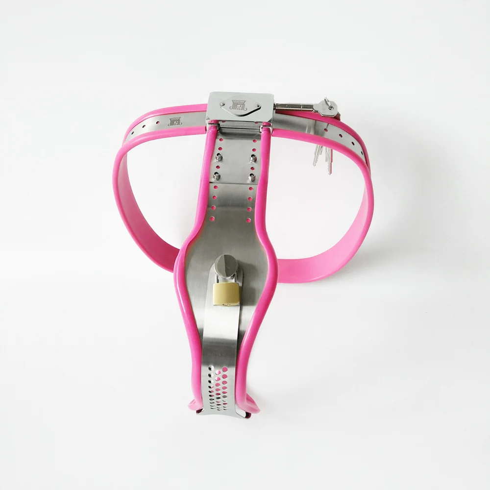 Black emperor SM women with stainless steel chastity lock prevent wolves from cheating beautiful and safe adult toys pink