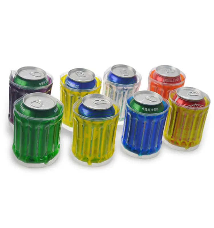 MSDS Approved Xiamen Custom Ice gel pack PVC Can bottle wine cooler bag