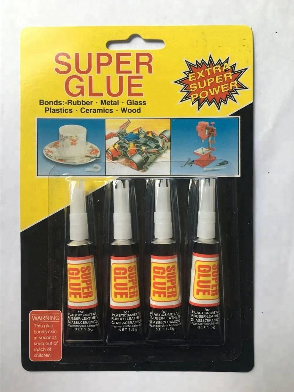 Clear Liquid Cyanoacrylate Adhesive in Aluminum Tube