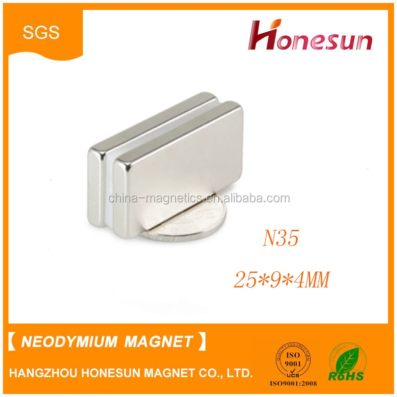 Неодимовый Магнит N35 F25 * 9*4 ММ