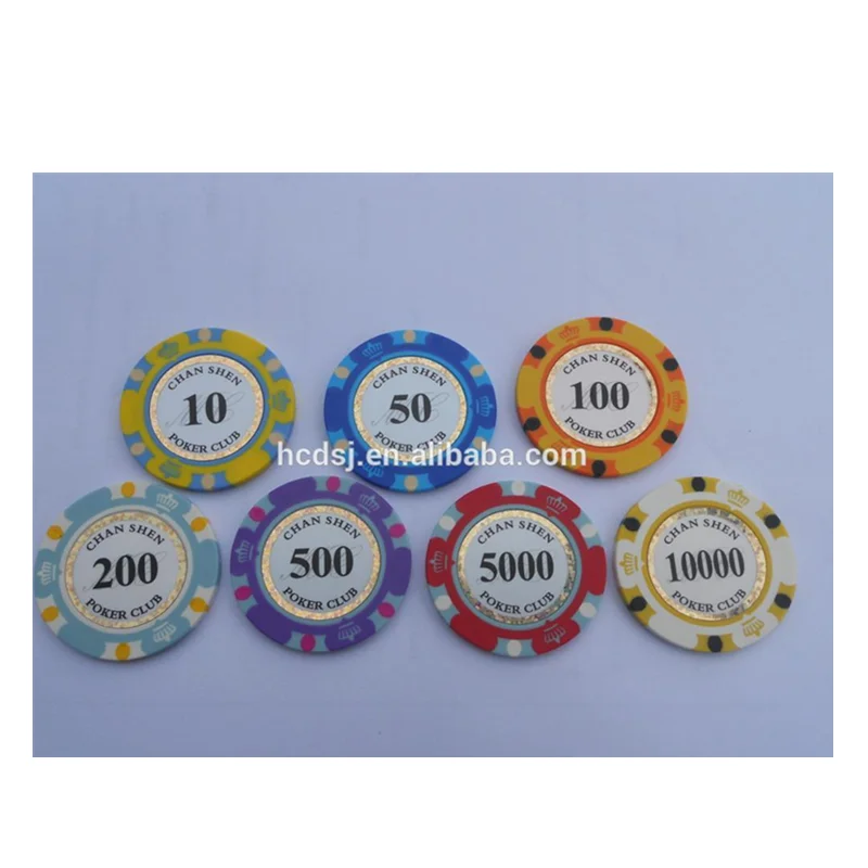 Free sample 11.5g plastic poker chips