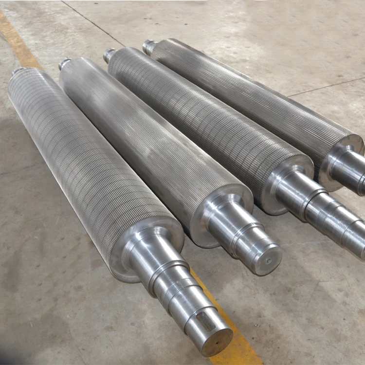 Professional high precision Corrugated roller alloy steel corrugate cardboard roller